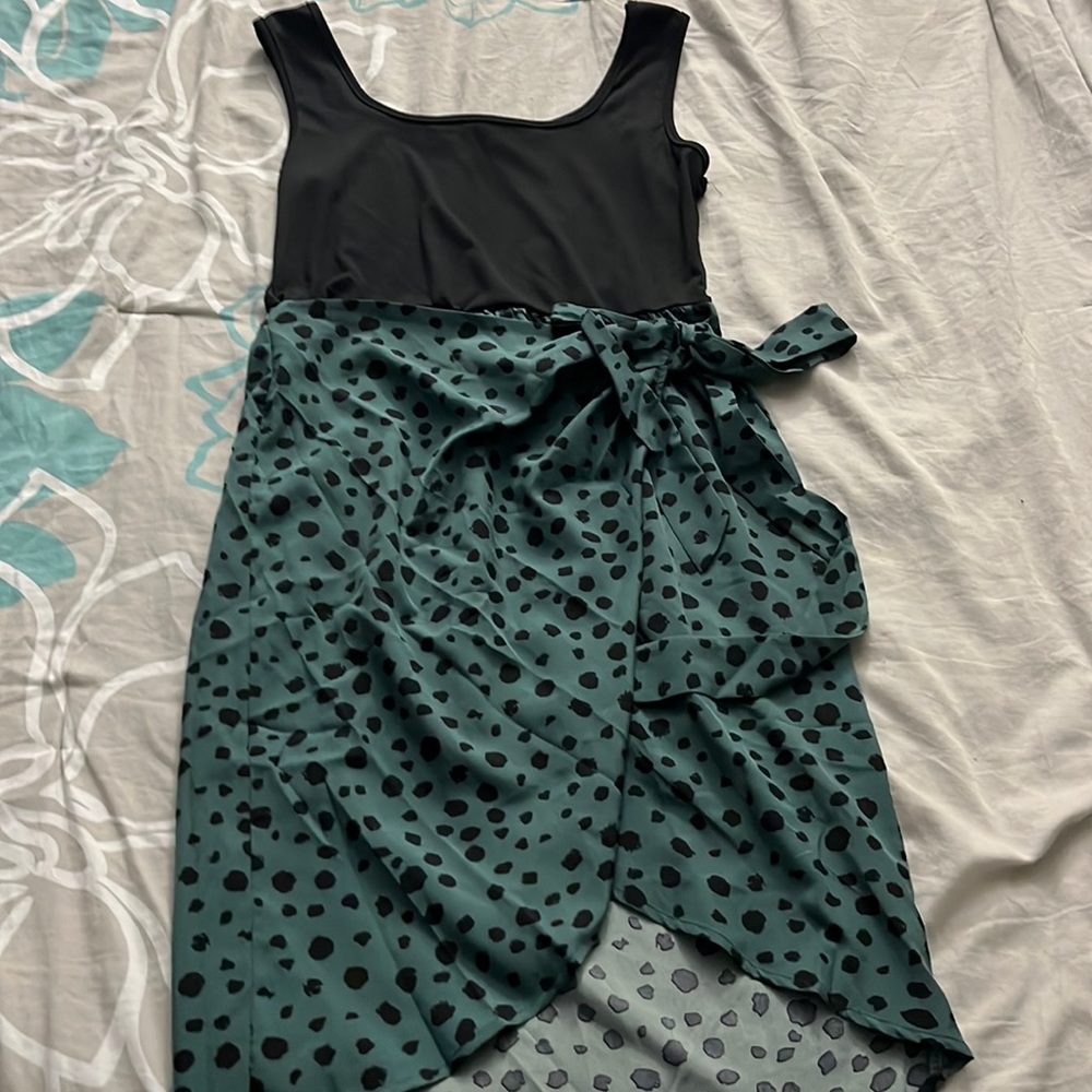Tank Dress with Tie Front